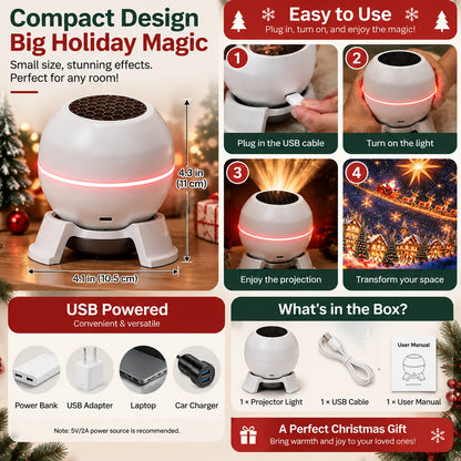 🎅 Lavirac Christmas Wonderland Projector