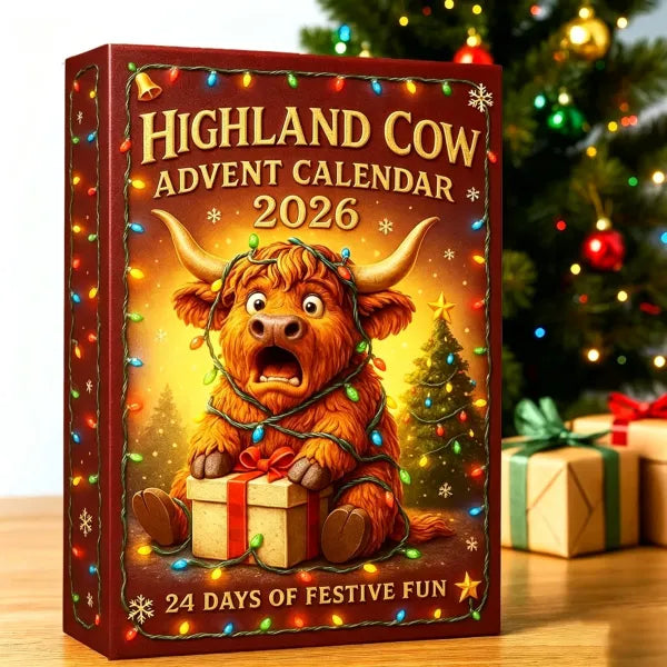 🎄 24-Day Highland Cow Christmas Advent Calendar