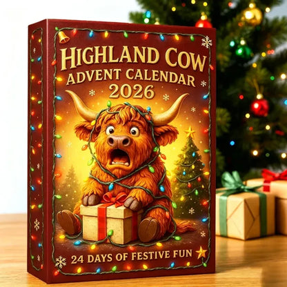 🎄 24-Day Highland Cow Christmas Advent Calendar