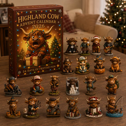 🎄 24-Day Highland Cow Christmas Advent Calendar