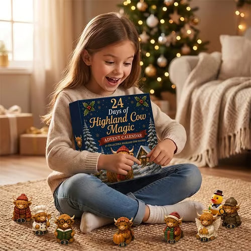 🎄 24-Day Highland Cow Christmas Advent Calendar