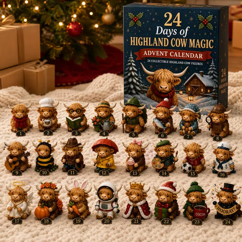 🎄 24-Day Highland Cow Christmas Advent Calendar