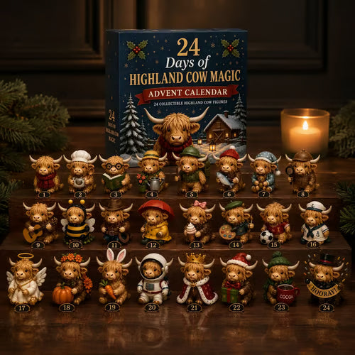 🎄 24-Day Highland Cow Christmas Advent Calendar