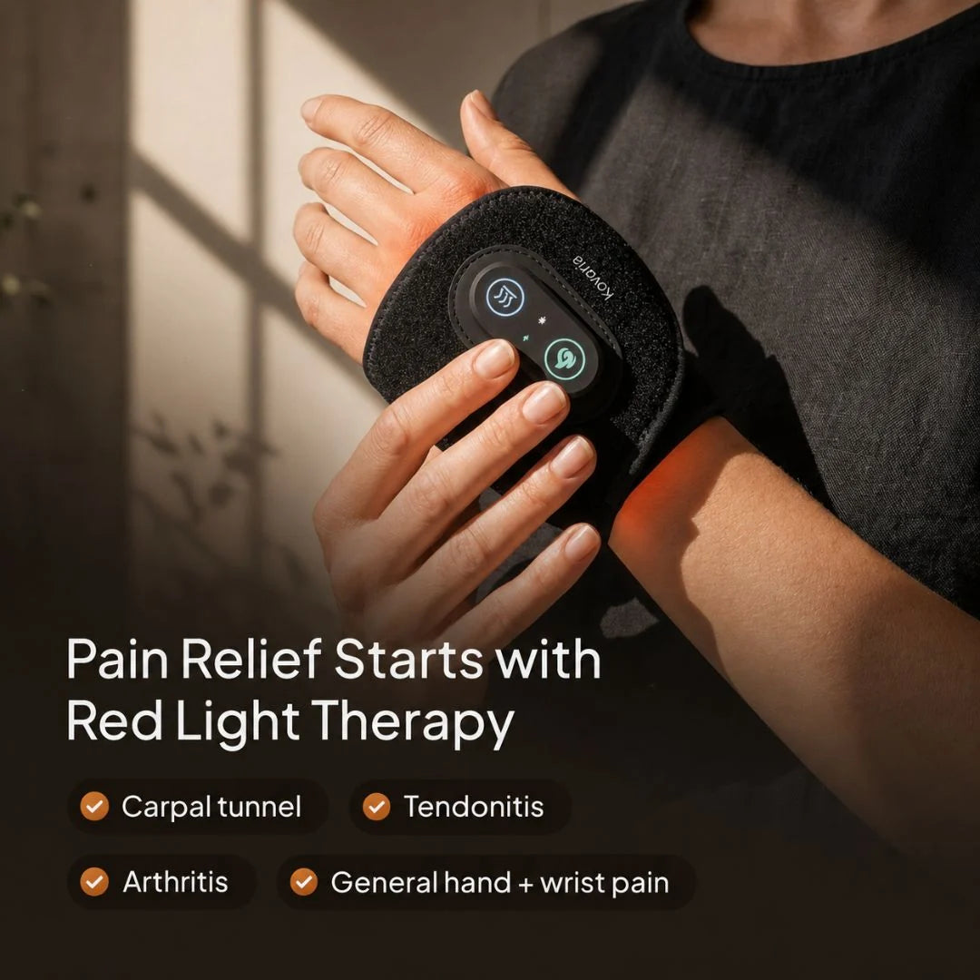 Lavirac™ TheraRelief Red Light Therapy Wrist & Hand Wrap