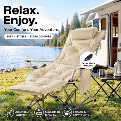 Portable Folding Camping Chair – Adjustable & Sturdy ⛺